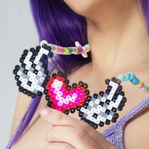 LASR Wings of Love Rave Kandi Necklace